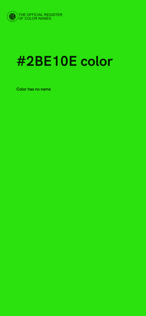 #2BE10E color image