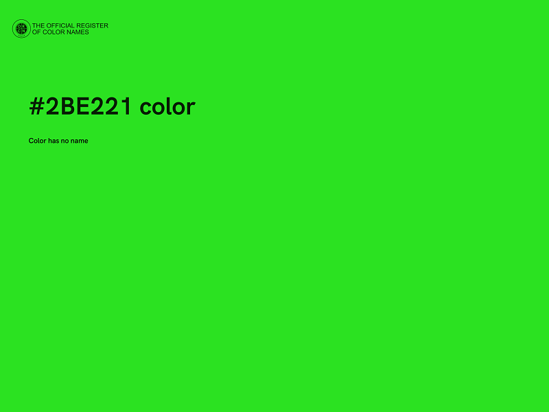 #2BE221 color image