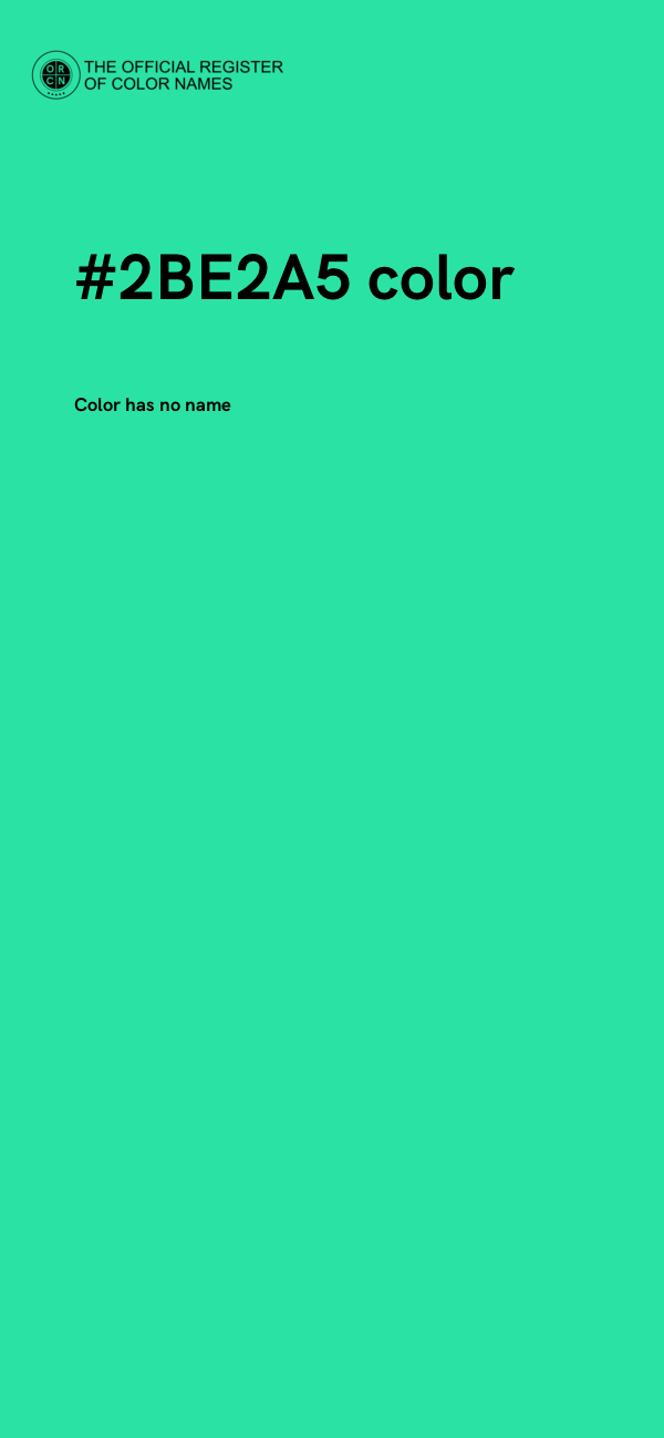 #2BE2A5 color image