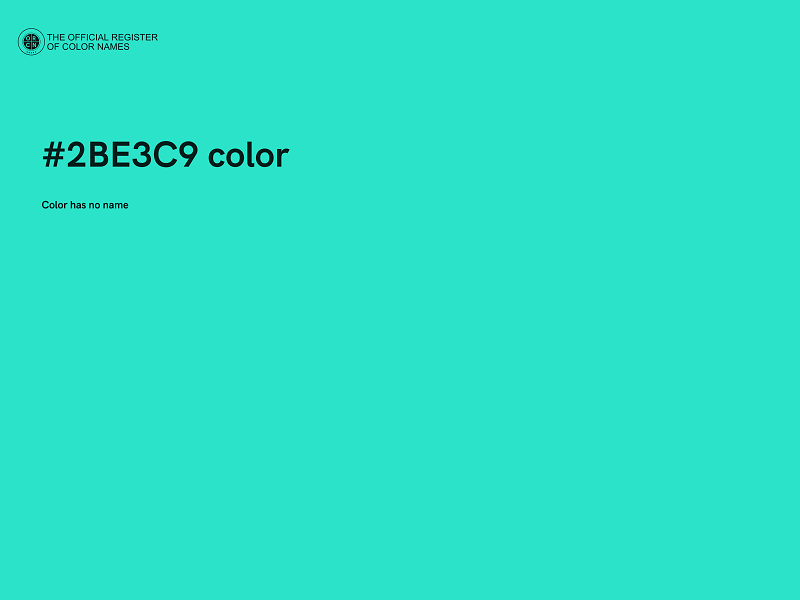 #2BE3C9 color image