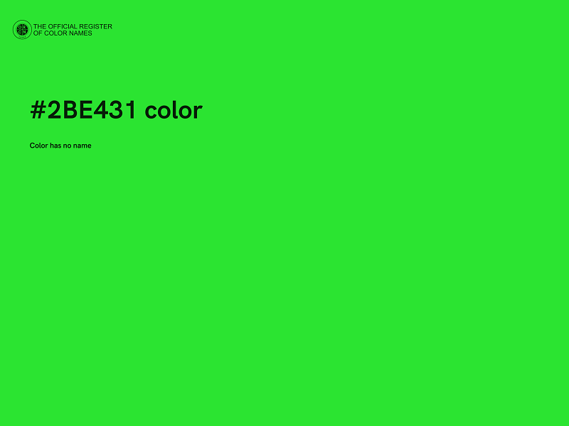 #2BE431 color image