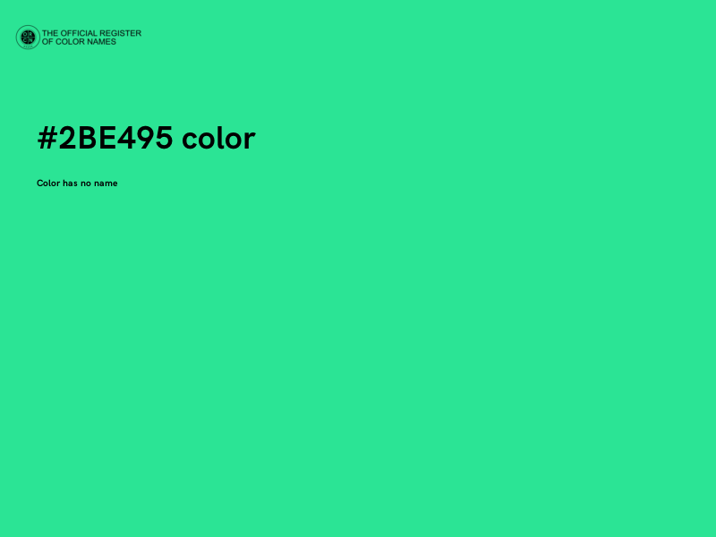 #2BE495 color image