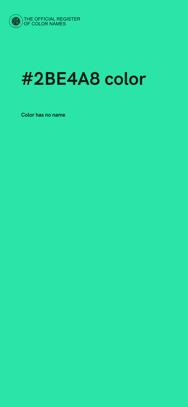 #2BE4A8 color image