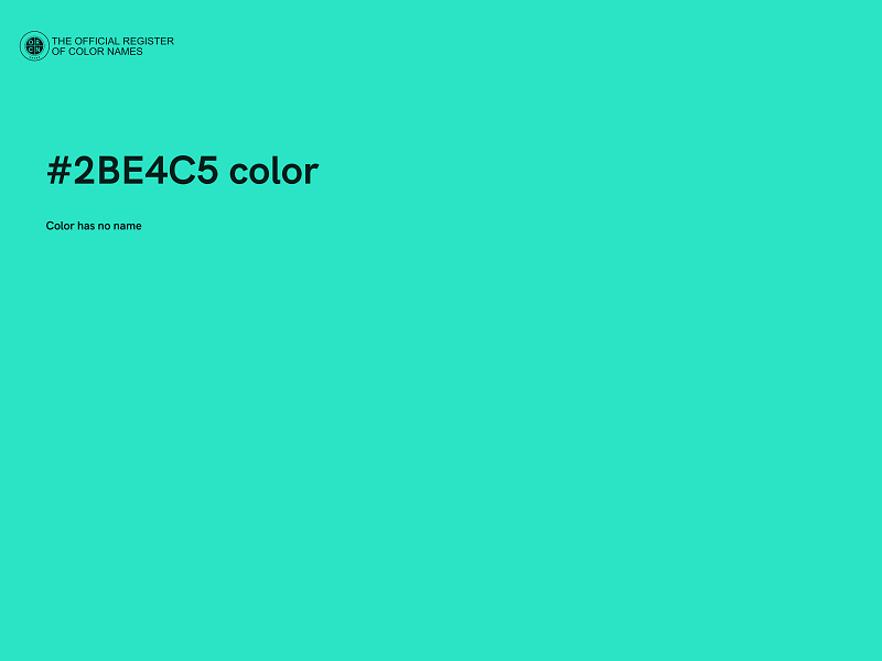 #2BE4C5 color image