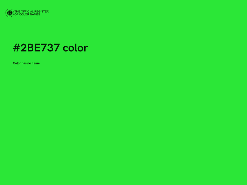 #2BE737 color image