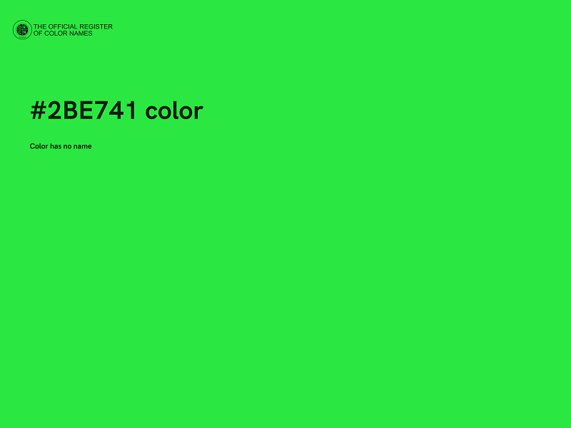 #2BE741 color image