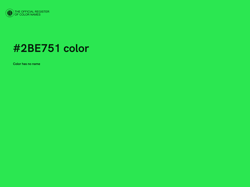 #2BE751 color image