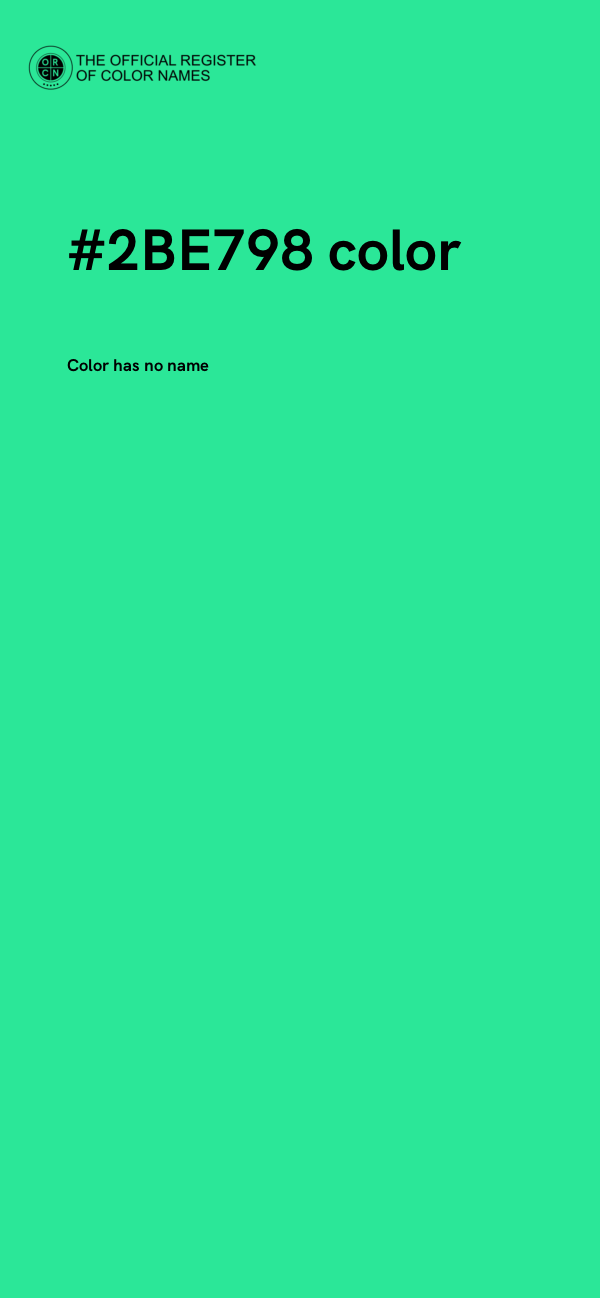 #2BE798 color image