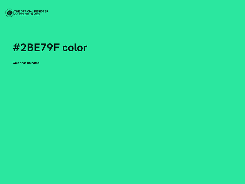 #2BE79F color image
