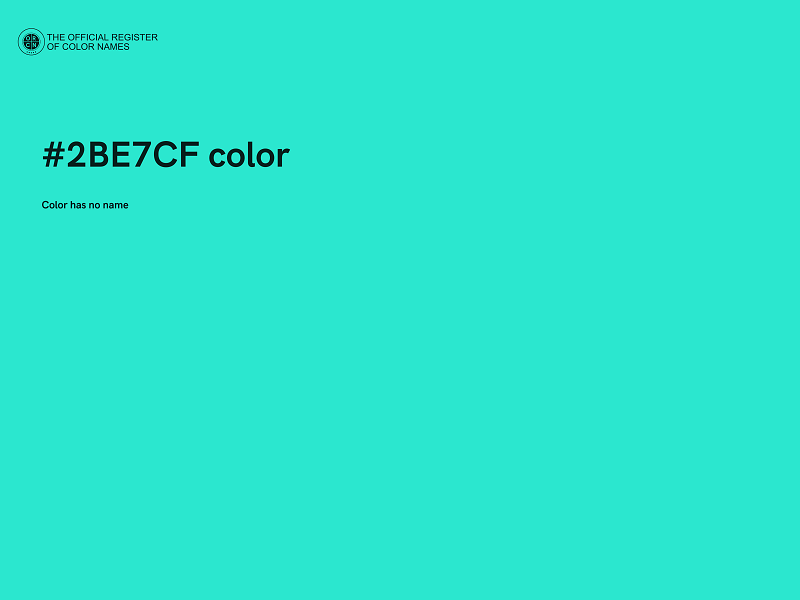 #2BE7CF color image