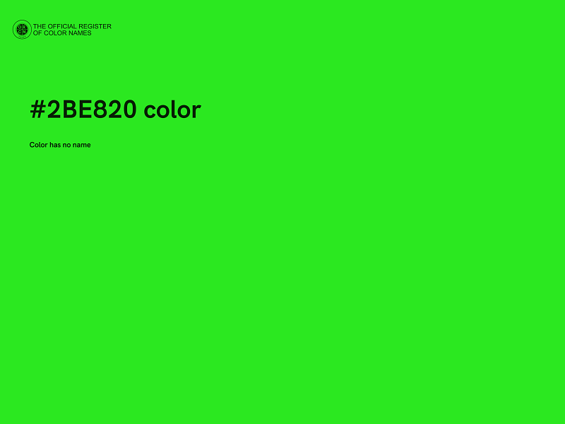 #2BE820 color image