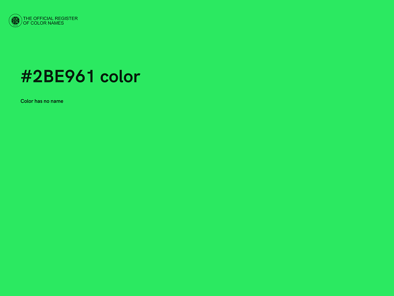 #2BE961 color image