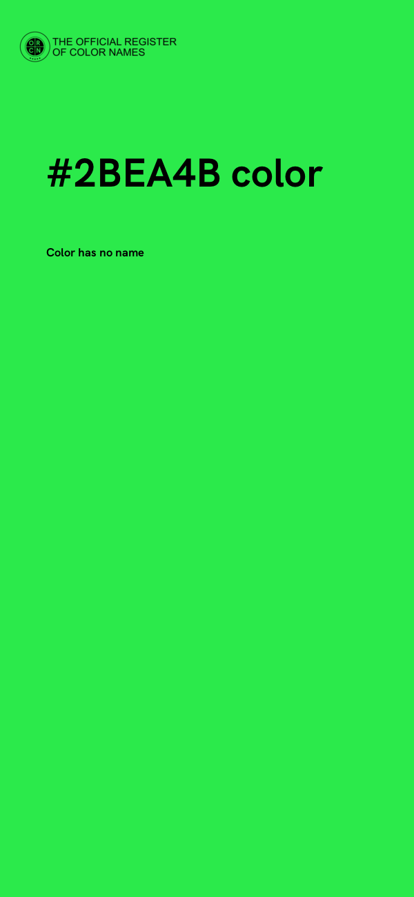 #2BEA4B color image