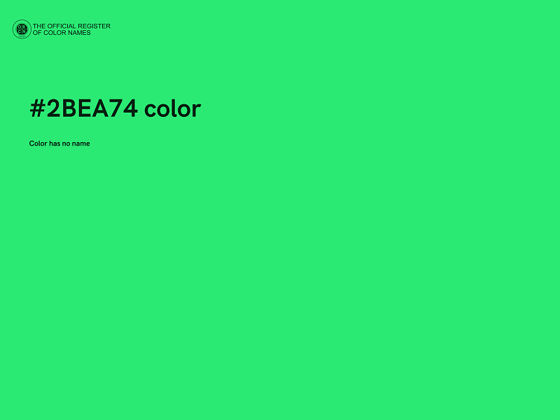 #2BEA74 color image