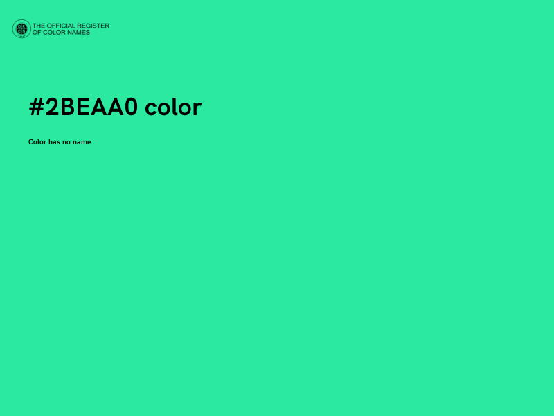 #2BEAA0 color image