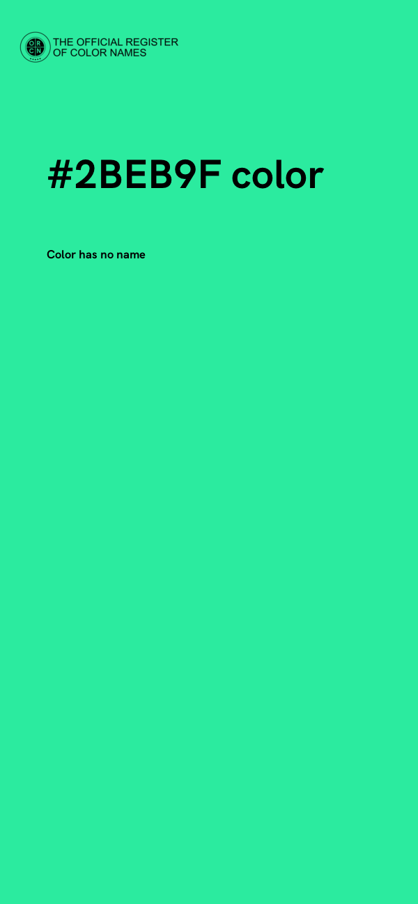 #2BEB9F color image