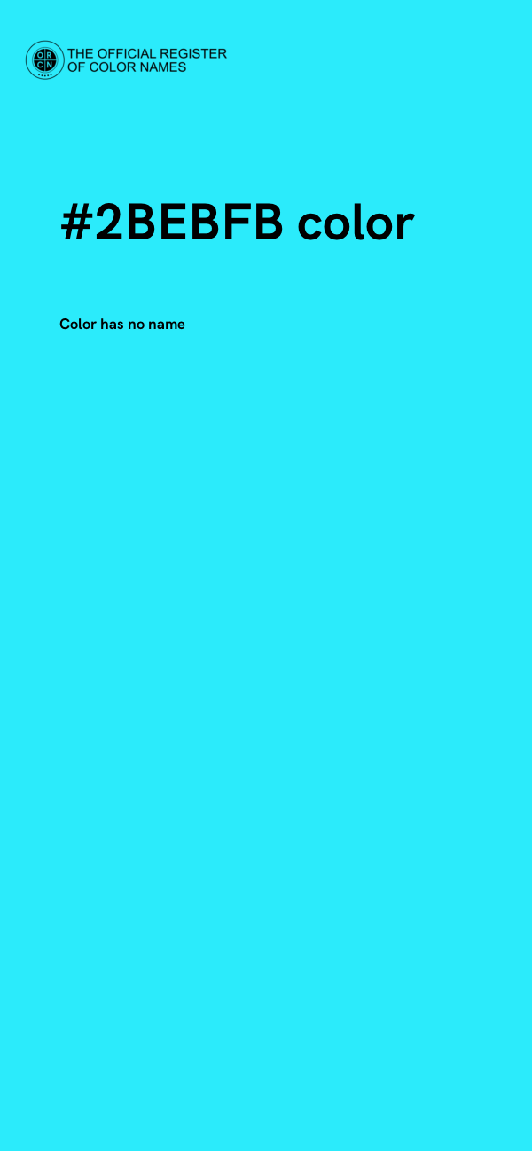 #2BEBFB color image