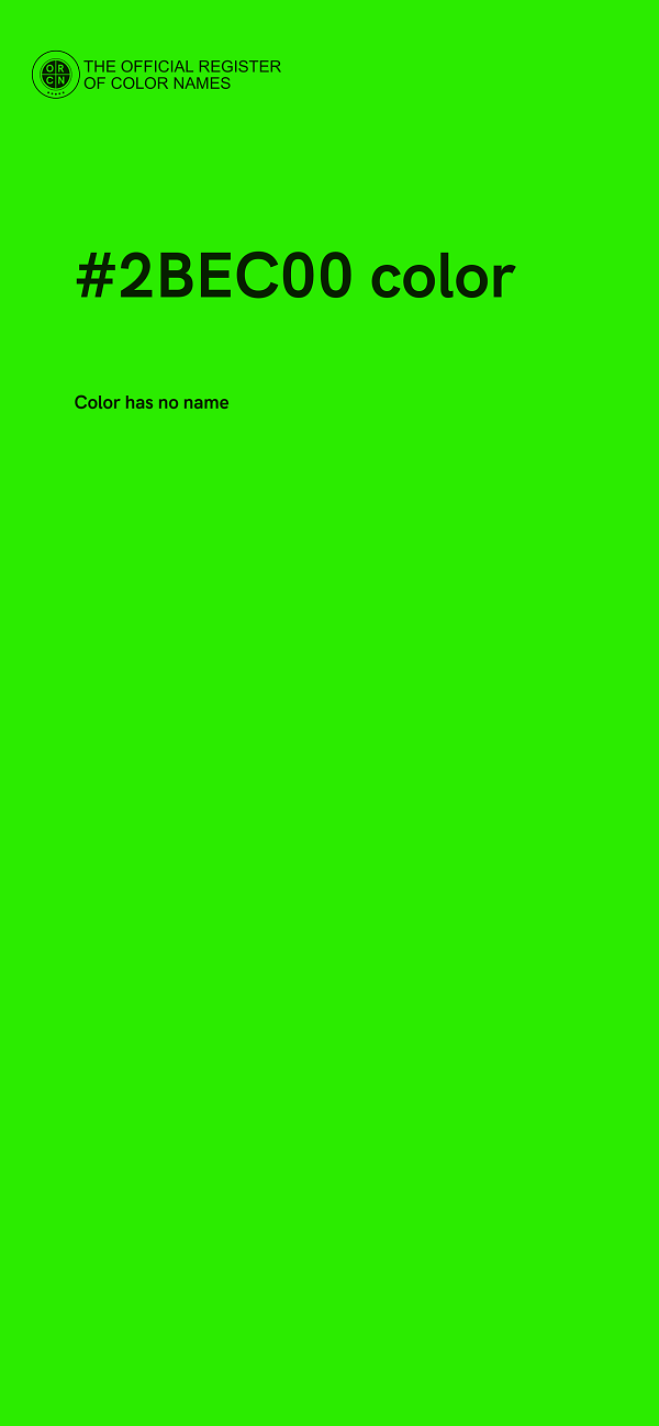 #2BEC00 color image
