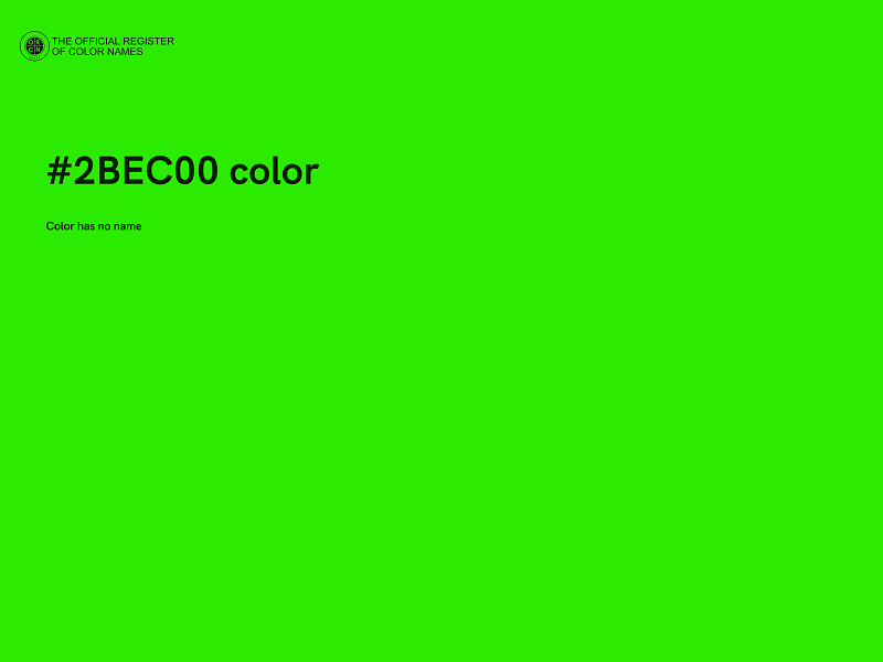 #2BEC00 color image