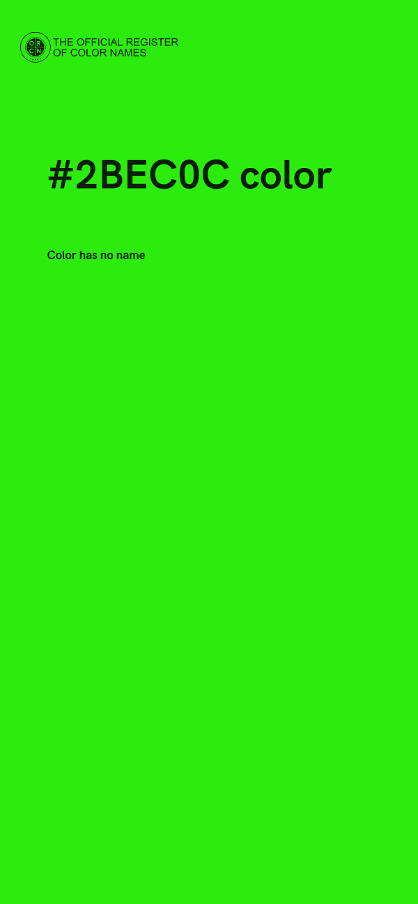 #2BEC0C color image