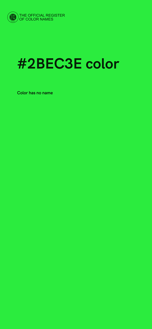 #2BEC3E color image