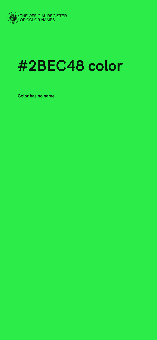 #2BEC48 color image