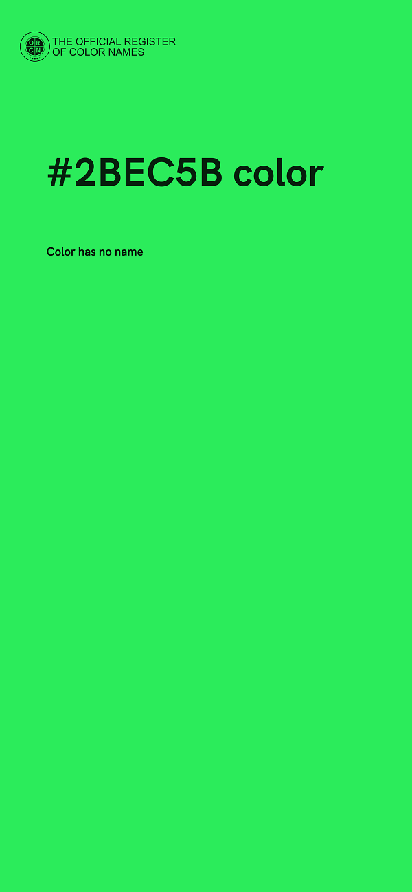 #2BEC5B color image