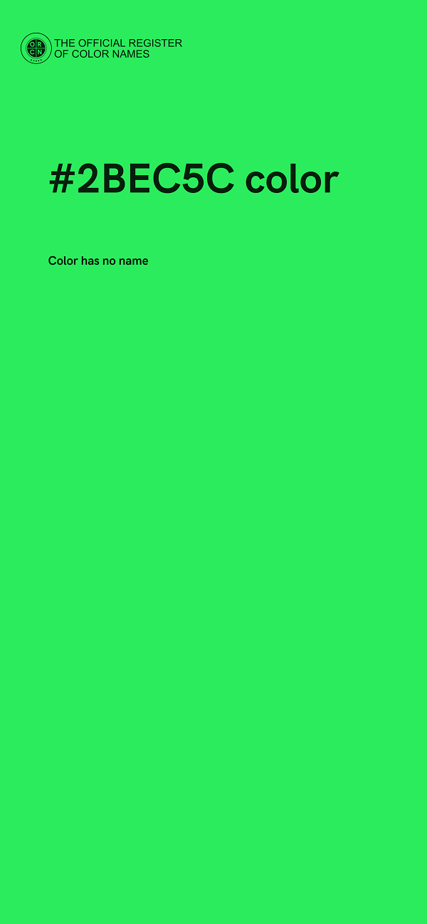 #2BEC5C color image