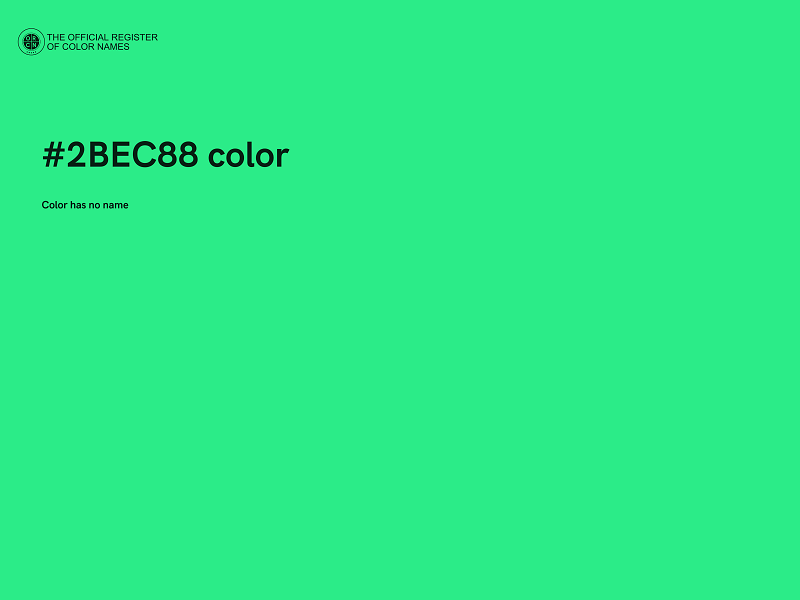 #2BEC88 color image