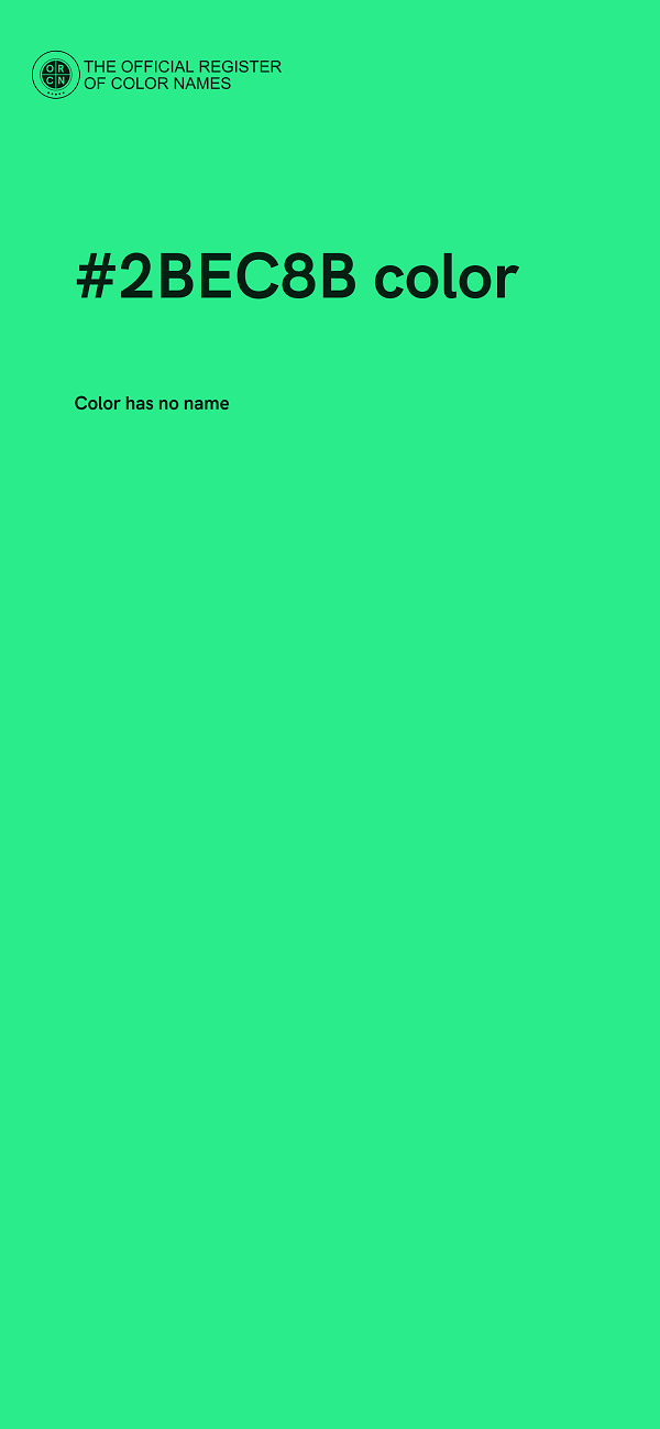 #2BEC8B color image