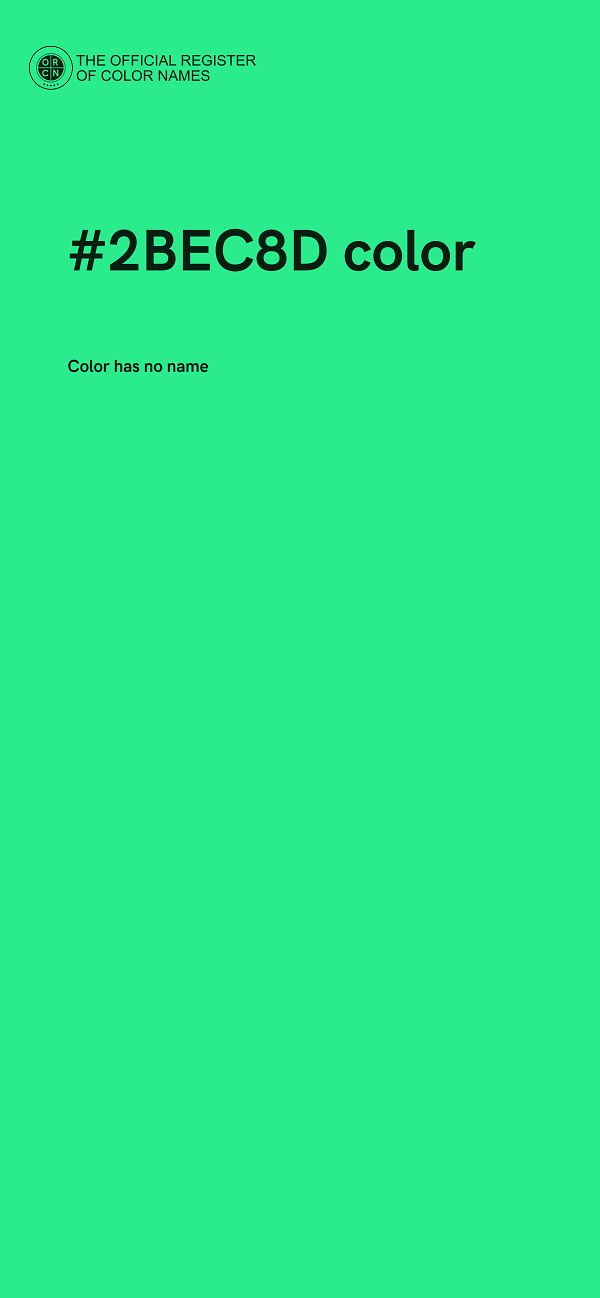#2BEC8D color image