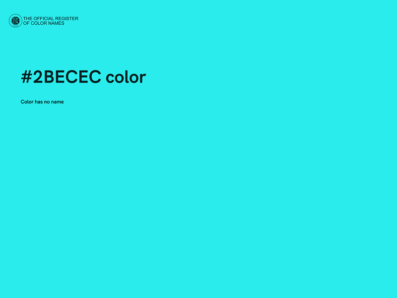 #2BECEC color image