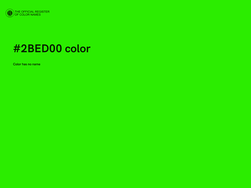 #2BED00 color image