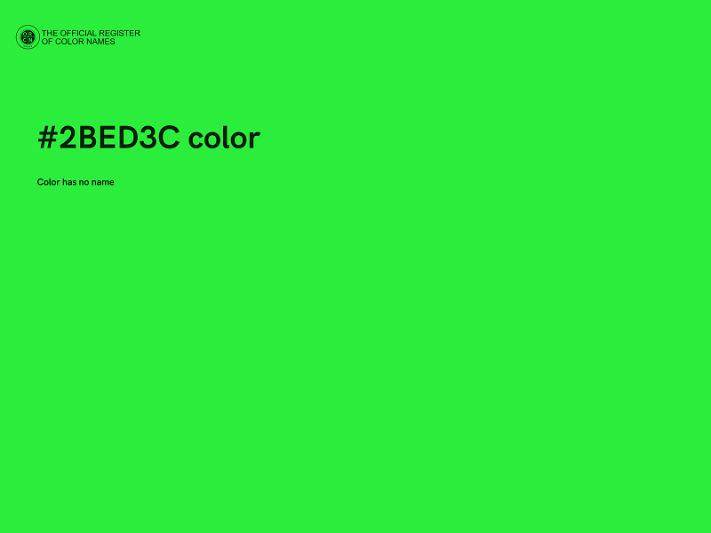 #2BED3C color image