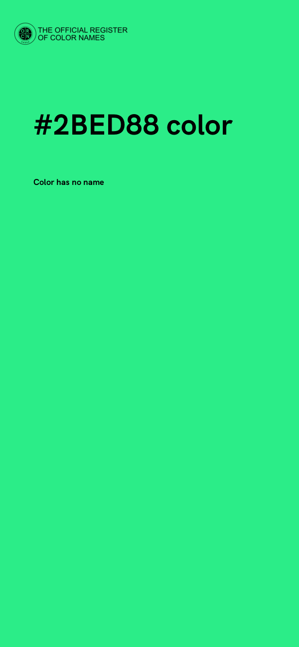 #2BED88 color image