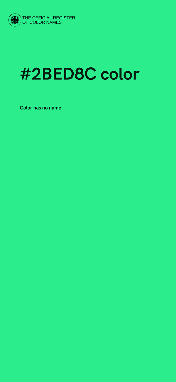 #2BED8C color image