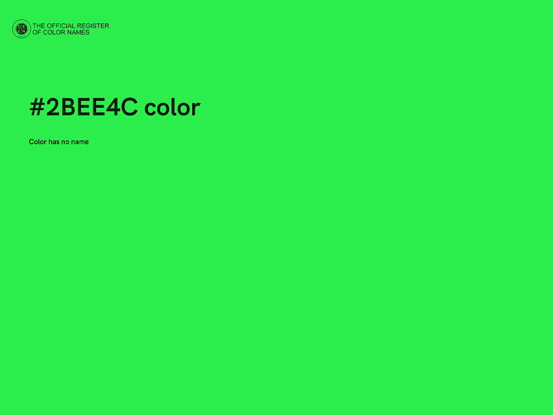 #2BEE4C color image