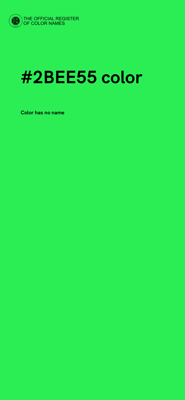 #2BEE55 color image
