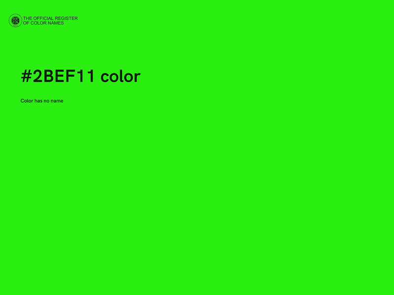 #2BEF11 color image