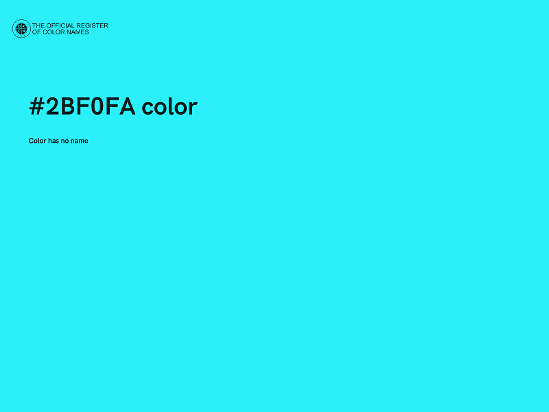 #2BF0FA color image