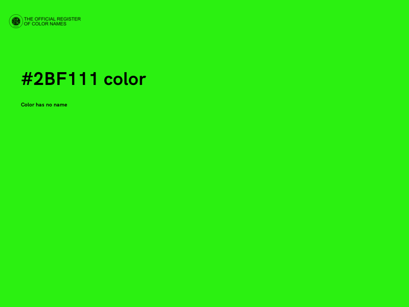 #2BF111 color image