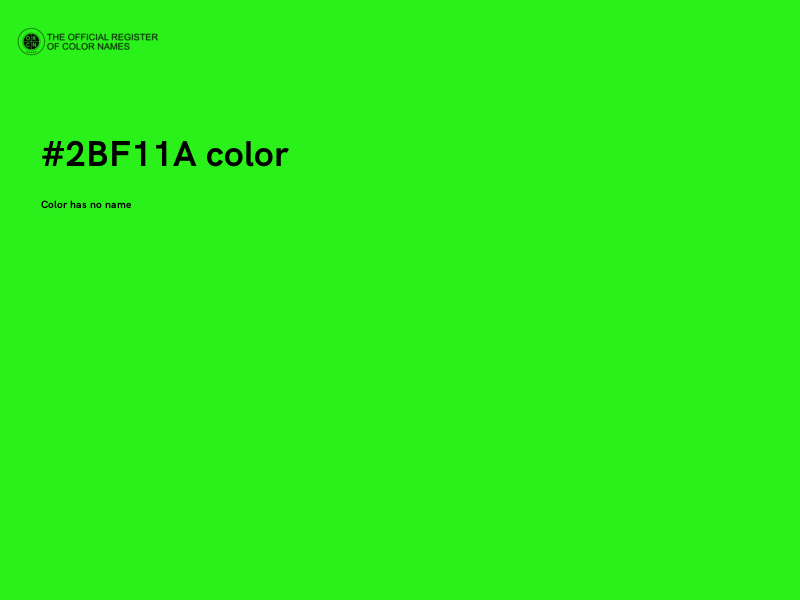 #2BF11A color image