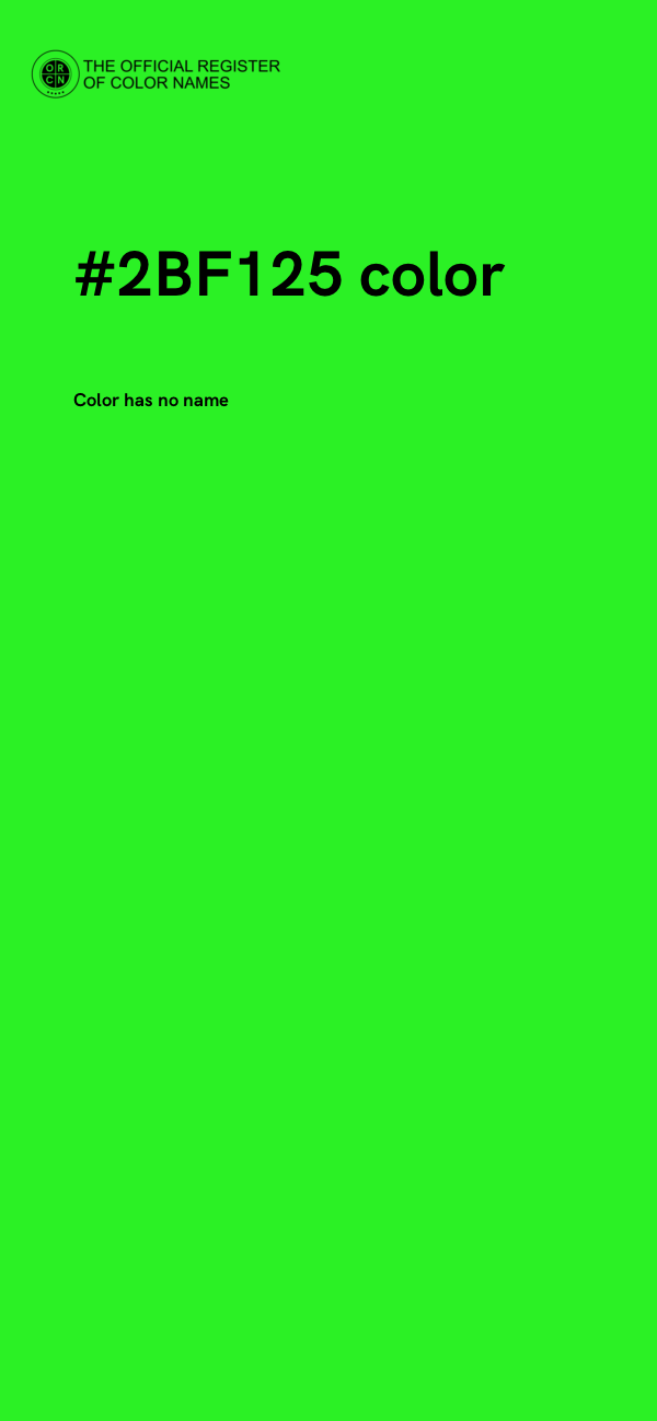#2BF125 color image
