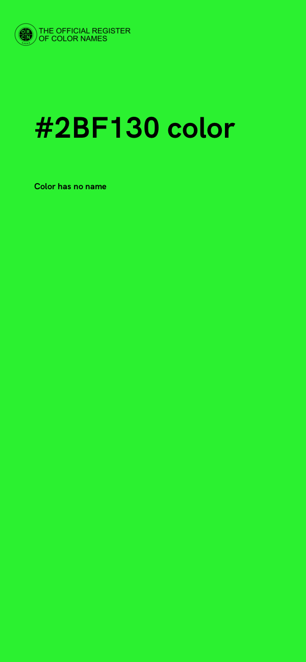 #2BF130 color image