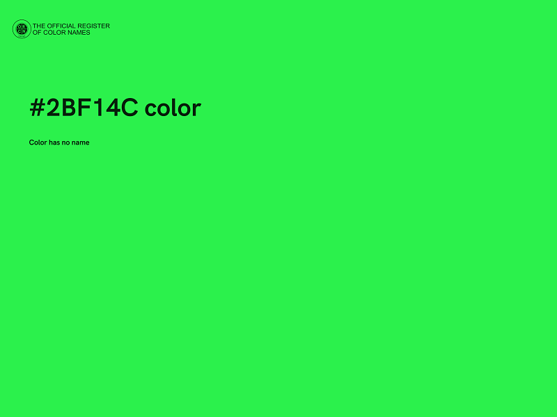 #2BF14C color image