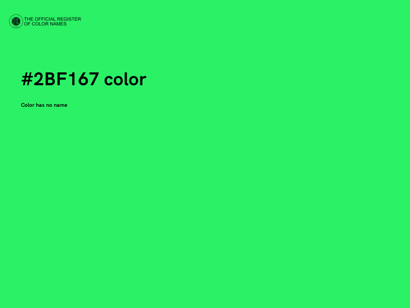 #2BF167 color image