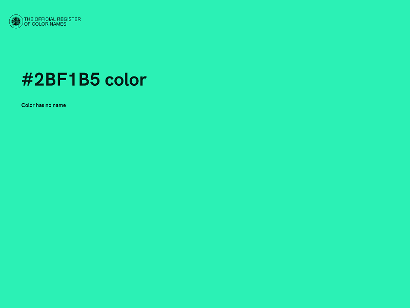 #2BF1B5 color image