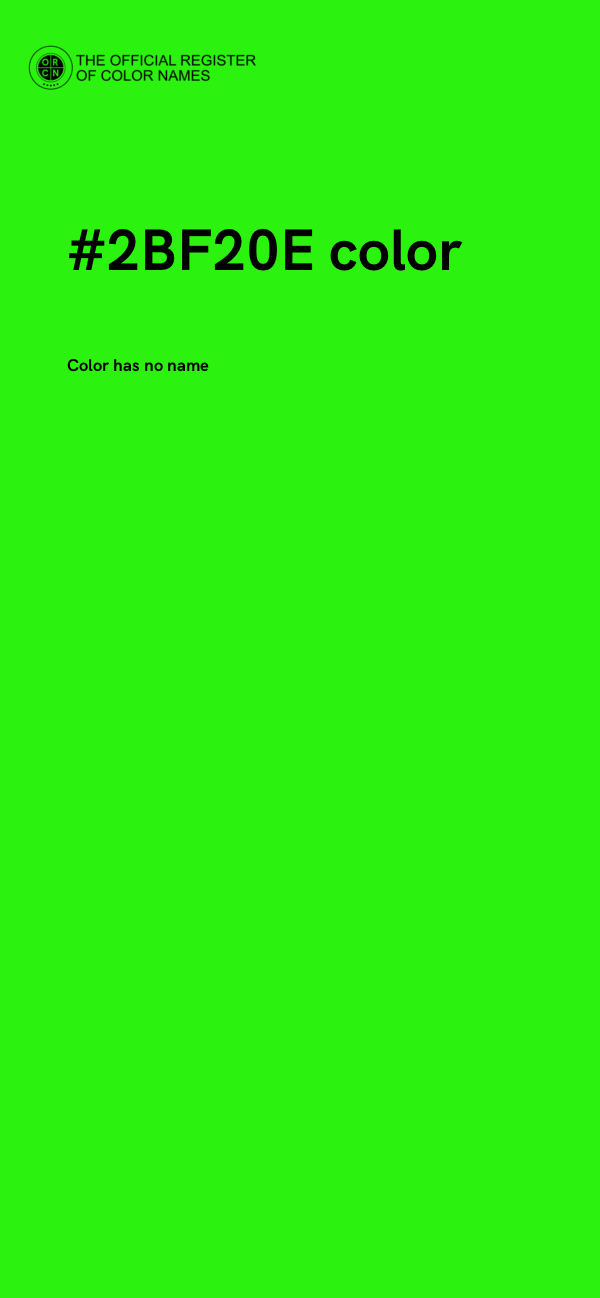 #2BF20E color image
