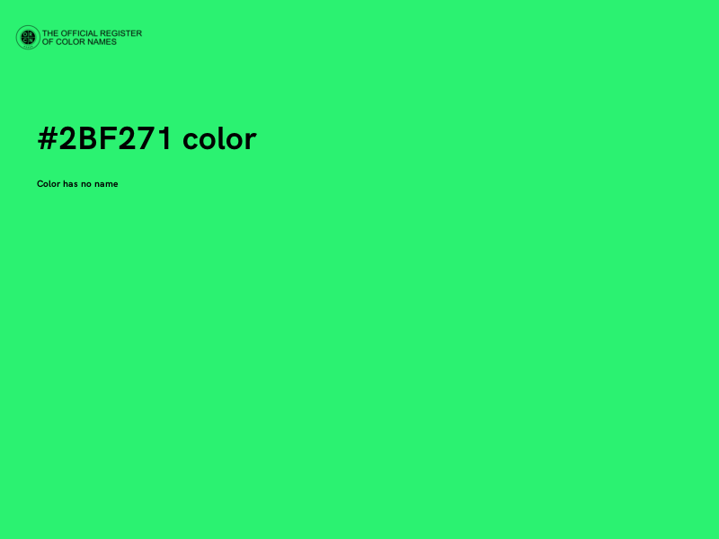 #2BF271 color image