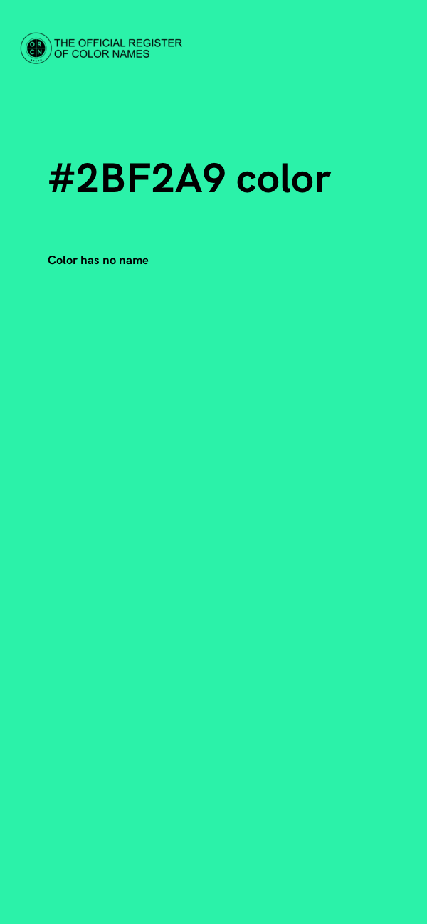 #2BF2A9 color image